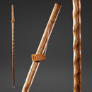 Mabis Healthcare Brazos Twisted Oak Hitchhiker Handcrafted Walking Stick, 58-Inch, Brown 