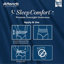 Attends Healthcare Products Attends Sleep Comfort Premium Overnight Underwear, Extra Large, 58 – 68 Inches (56/CS) 