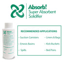 Northfield Manufacturing Fluid Solidifier Absorb! 1,200 cc Bottle 23.5 oz. (175/CS) 