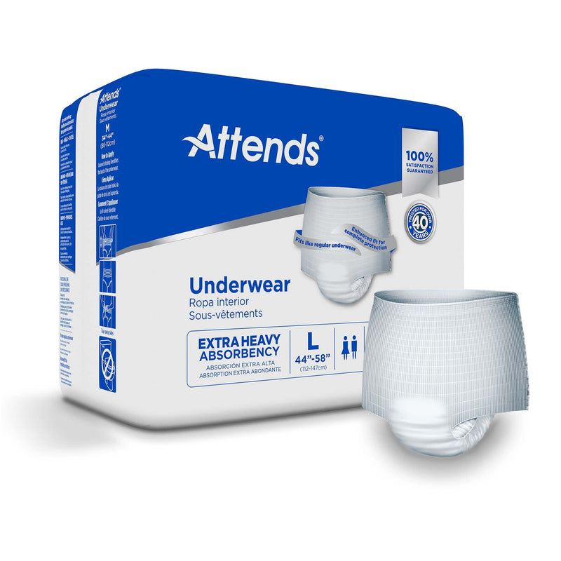 Attends Care Heavy Absorbent Underwear, Regular (Case of 72)