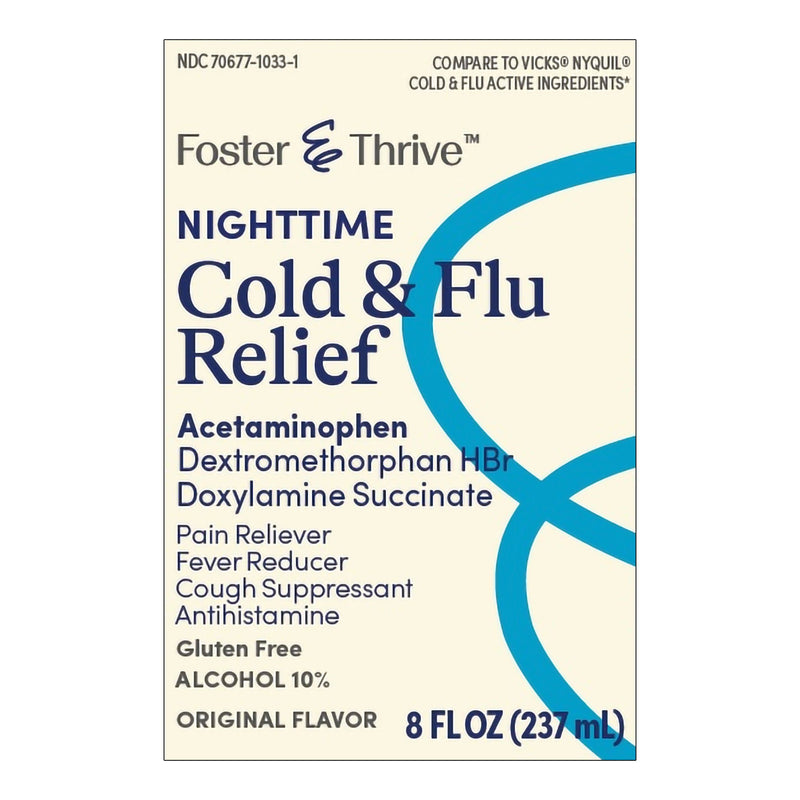 Foster & Thrive Nighttime Cold & Flu Relief Liquid, Original (Each)