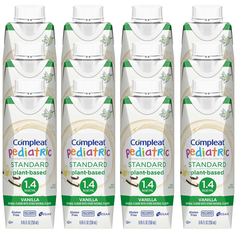 Compleat Pediatric Standard Plant-Based 1.0 Cal Tube Feed Formula, Vanilla (Case of 24)
