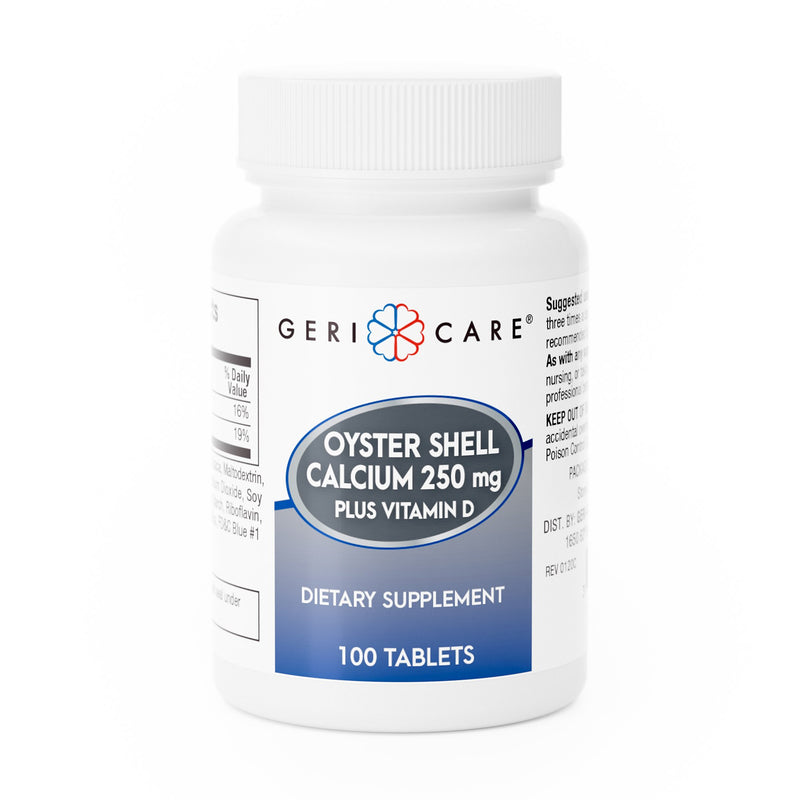 Geri-Care Oyster Shell Calcium Plus Vitamin D Joint Health Supplement (Case of 12)