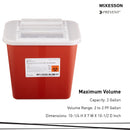 McKesson Brand McKesson Prevent Sharps Container, 2 Gallon, 10-1/4 x 7 x 10-1/2 Inch (20/CS) 
