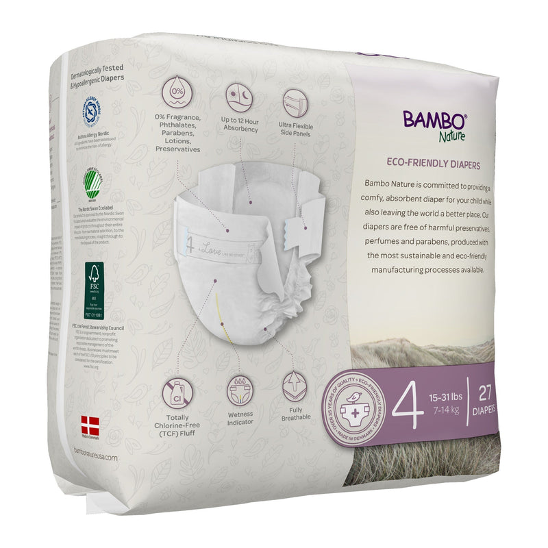 Bambo Nature Diaper, Size 4 (162/CS) 