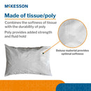 McKesson Pillowcase, Disposable, Deluxe, White, Tissue/Poly, 30 x 21 Inch (Case of 100)