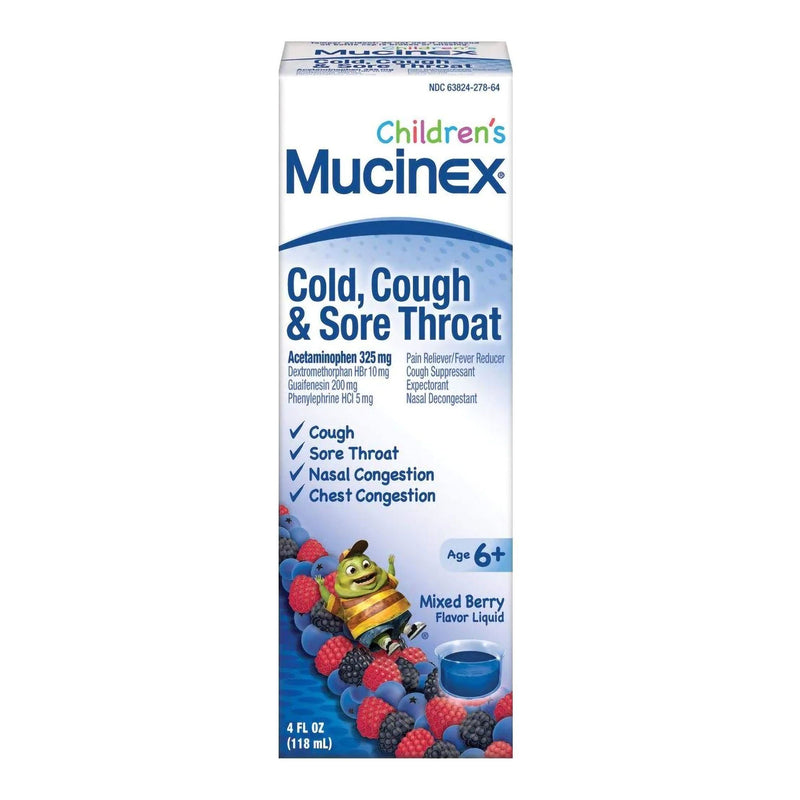 Mucinex Children's Cold and Flu Liquid Very Berry (Each)