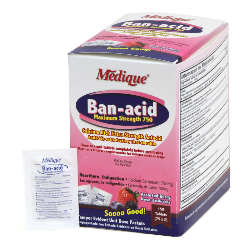 Ban-Acid 750-mg Calcium Carbonate Antacid (Box of 150)