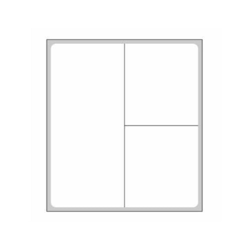 Blank Label PDC Thermal Paper White Permanent 2-1/4 X 2-1/2 Inch (Roll)