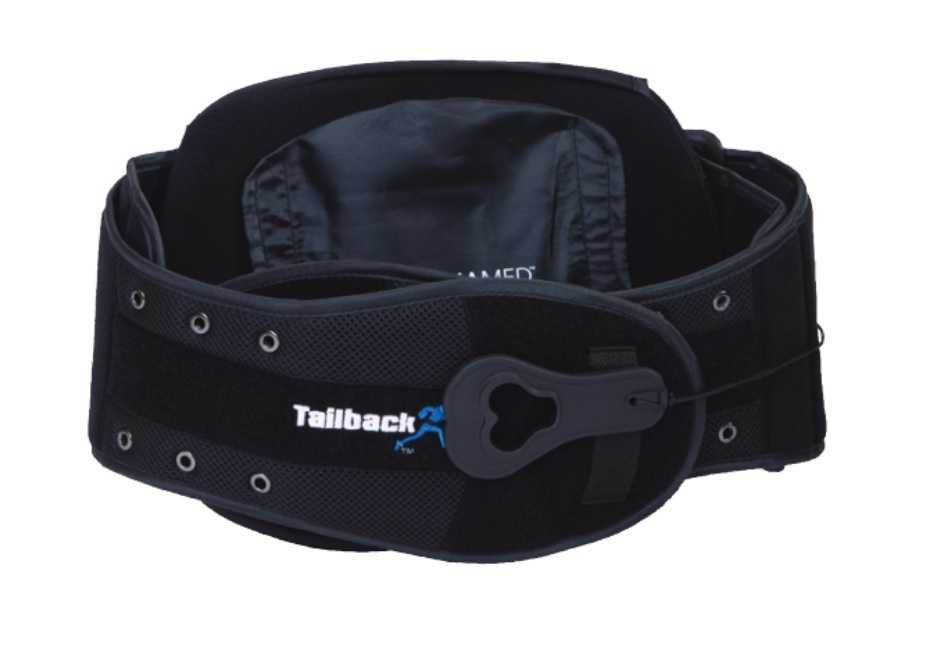 Manamed Back Brace Tailback 42 One Size Fits Most Hook and Loop with Single Pulley System Closure 25 to 56 Inch Waist Circumference Adult 