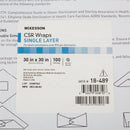 McKesson Brand McKesson Single Layer Sterilization Wrap, 30 x 30 Inch (5/CS) 