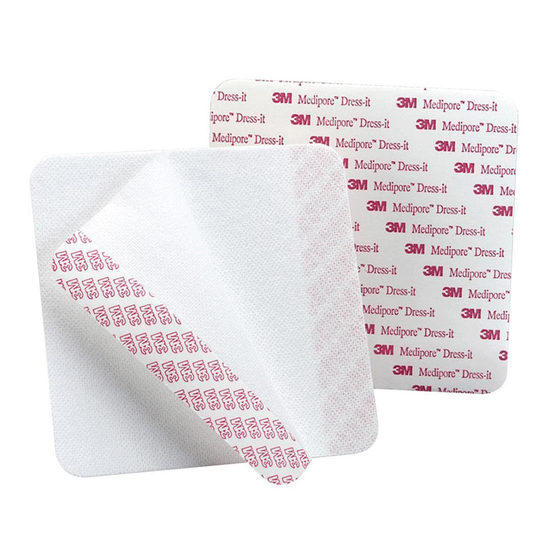 Solventum Corporation 3M Medipore Cloth Dressing Retention Tape, 3-7/8 x 4-5/8 Inch, White (100/CS) 