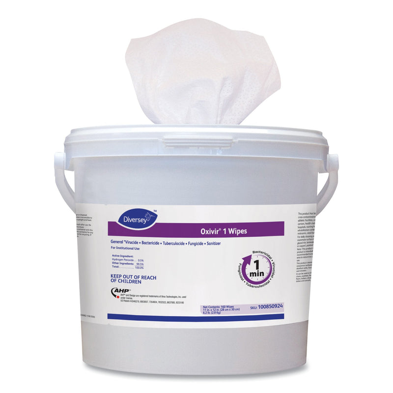 Oxivir 1 Hydrogen Peroxide Surface Disinfectant Cleaner Wipes (Case of 640) 