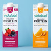 Vidafuel Wellness Protein Drink with Collagen and Whey, Orange Burst Flavor (Case of 6)