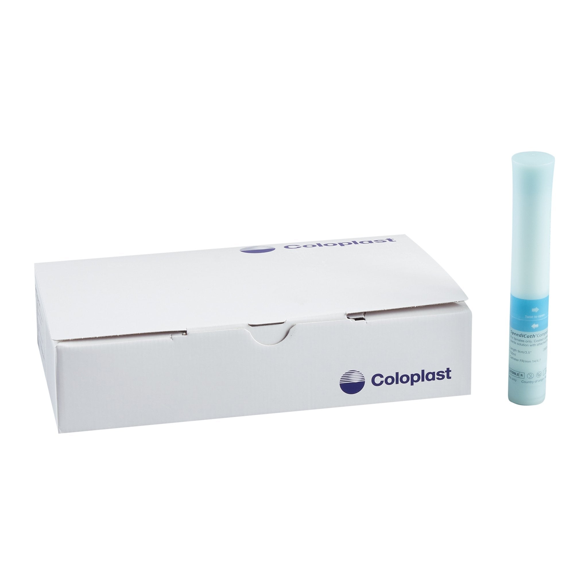 Intermittent Closed System Catheter SpeediCath Compact Telescoping Tip 14 Fr. Hydrophilic Coated Polyurethane 