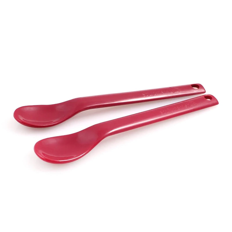 Performance Health Maroon Spoon for Narrow, Shallow Bowl by Equipment Shop, for Feeding Therapy (10/PK) 