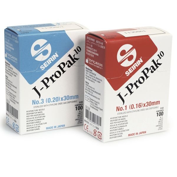Acupuncture Needle Seirin J-ProPak 10 1 Japanese Gauge 30 mm Length J-Type 