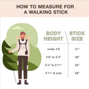 Mabis Healthcare Brazos Twisted Oak Traveler's Handcrafted Walking Stick, 55-Inch, Brown 