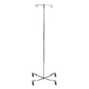 McKesson IV Pole, Four Legs with Casters, Two Hooks (Each)