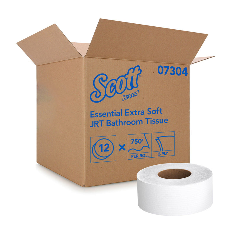 Scott Essential Jumbo Roll Toilet Paper, Extra Soft (Case of 12 Rolls)