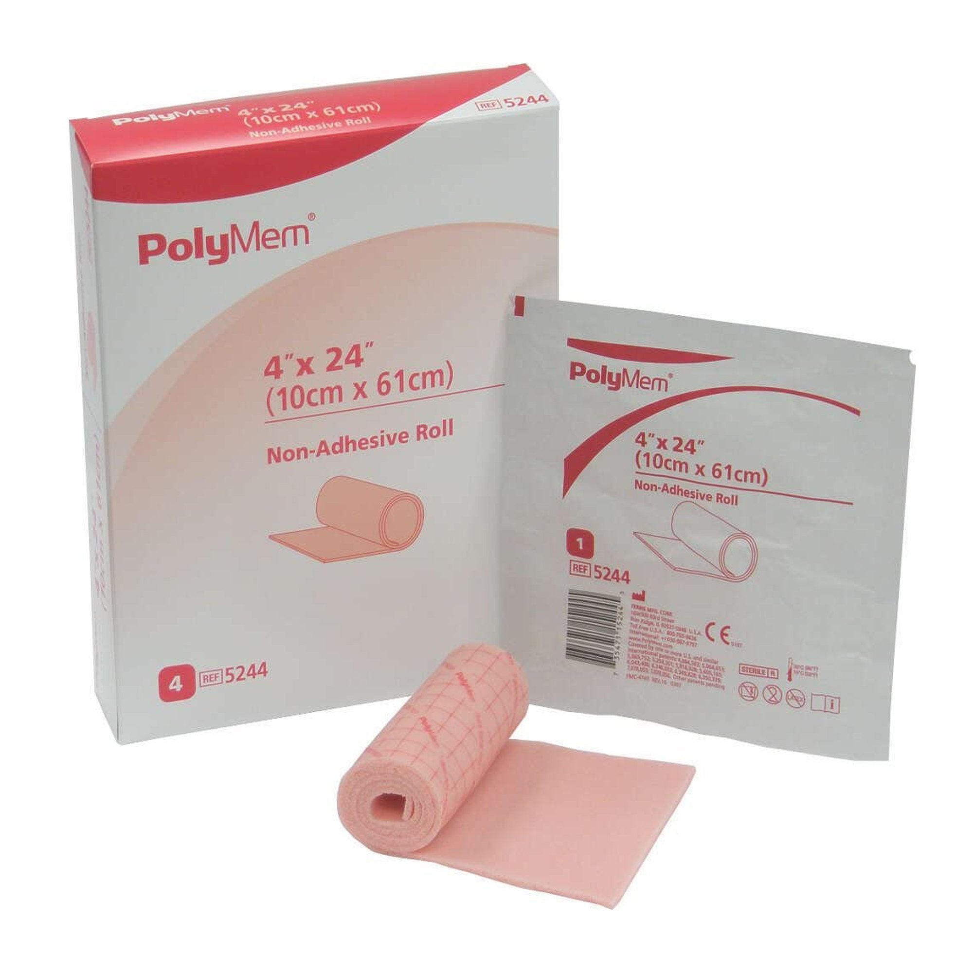Ferris Manufacturing PolyMem Nonadhesive without Border Foam Dressing, 4 x 24 Inch (8/CS) 