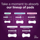 Poise Ultimate Day and Night Bladder Control Pad, Long Length (Case of 56)