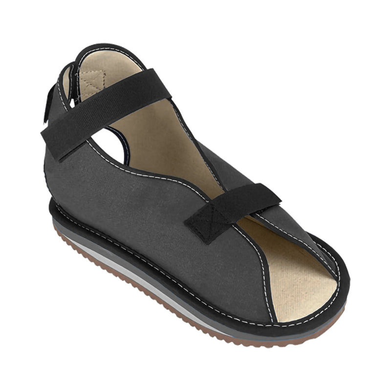 Össur Canvas Rocker Bottom Cast Shoe, Medium, Black (Each)