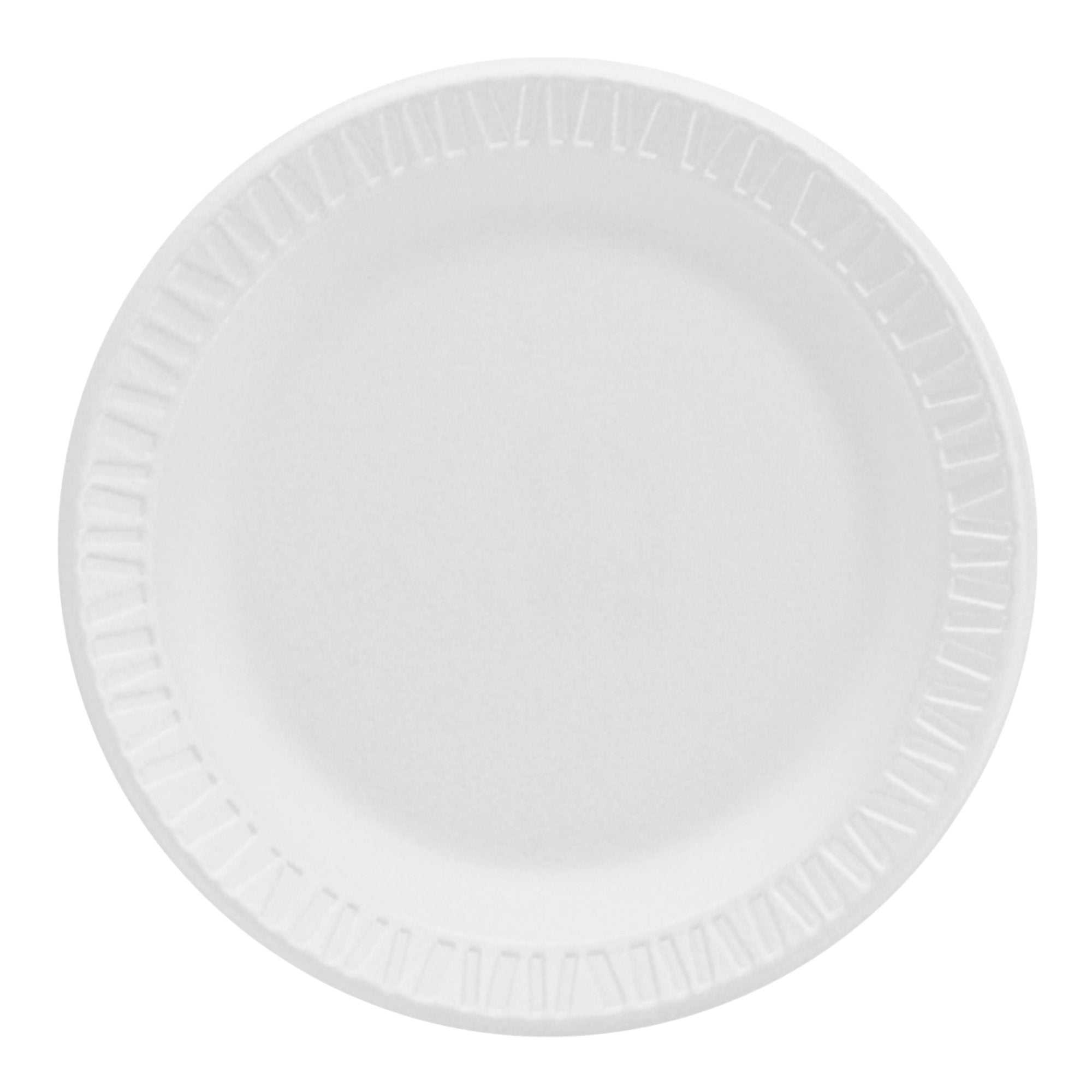 Plate Dart Concorde Nonlaminated Foam White Single Use 