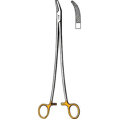 Sklar TC Heaney Needle Holder - 10", Curved, Serrated - 21-8061 