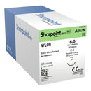 SUTURE NYLON MONO SIZE 6-018IN/45CM 3/8 CIRC 12/BX