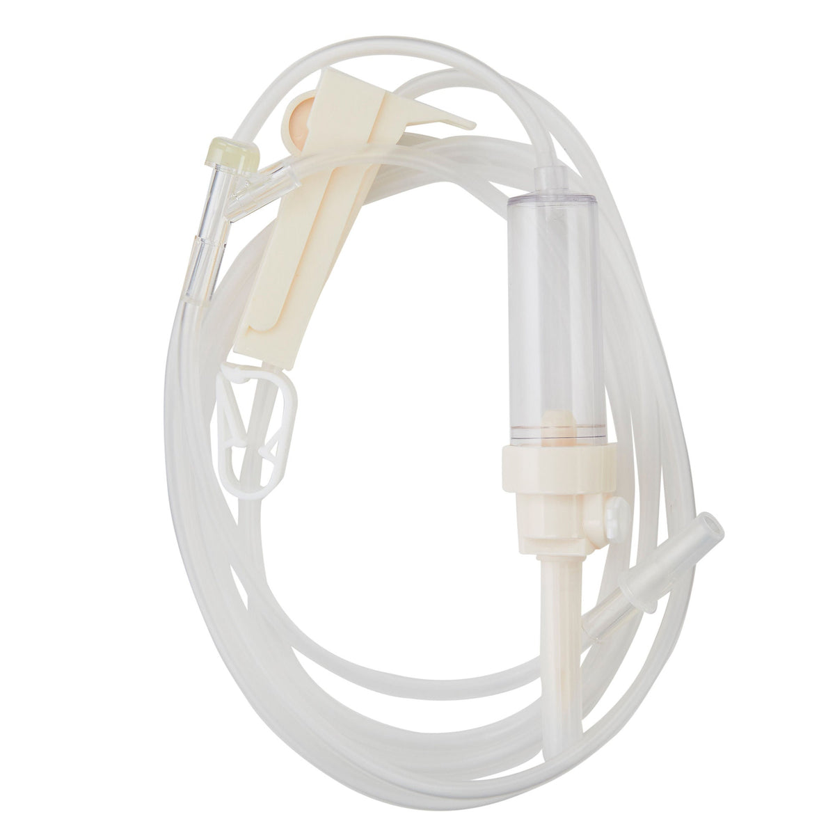 Primary IV Administration Set ExeLInt Gravity 1 Port 15 Drops / mL Drip Rate Without Filter 78 Inch Tubing Solution Without Flow Regulator (Case of 50)