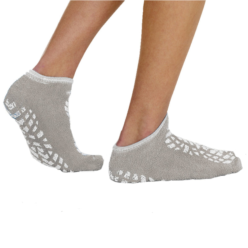The Pillow Factory Division Terry Treads Slipper Socks, Extra Large, Gray (48/CS) 