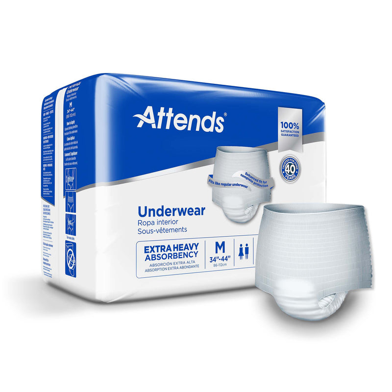 Attends Care Moderate Absorbent Underwear, Regular (Case of 80)