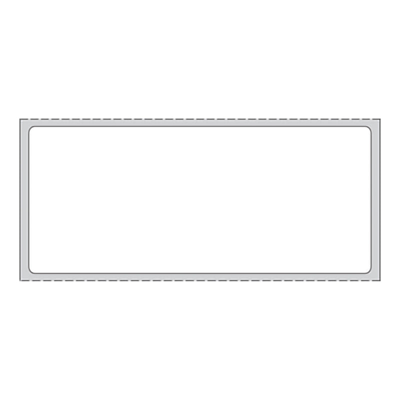 PDC White Blank Thermal Label, 1-1/2 x 3-1/2 Inch (Case of 6080)