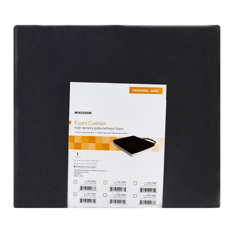 McKesson Foam Seat Cushion, 18 x 16 x 3 Inch (Case of 7)