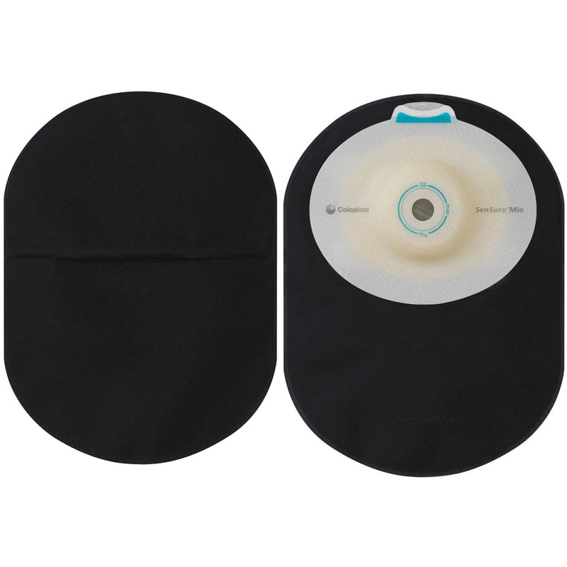 Ostomy Pouch SenSura Mio One-Piece System Black (Box of 30)
