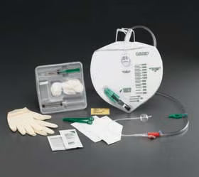 Indwelling Catheter Tray Advance Lubri-Sil Foley 14 Fr. 5 cc Balloon PVC 