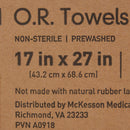 McKesson Brand McKesson Blue O.R. Towel, 17 x 27 Inch (100/CS) 