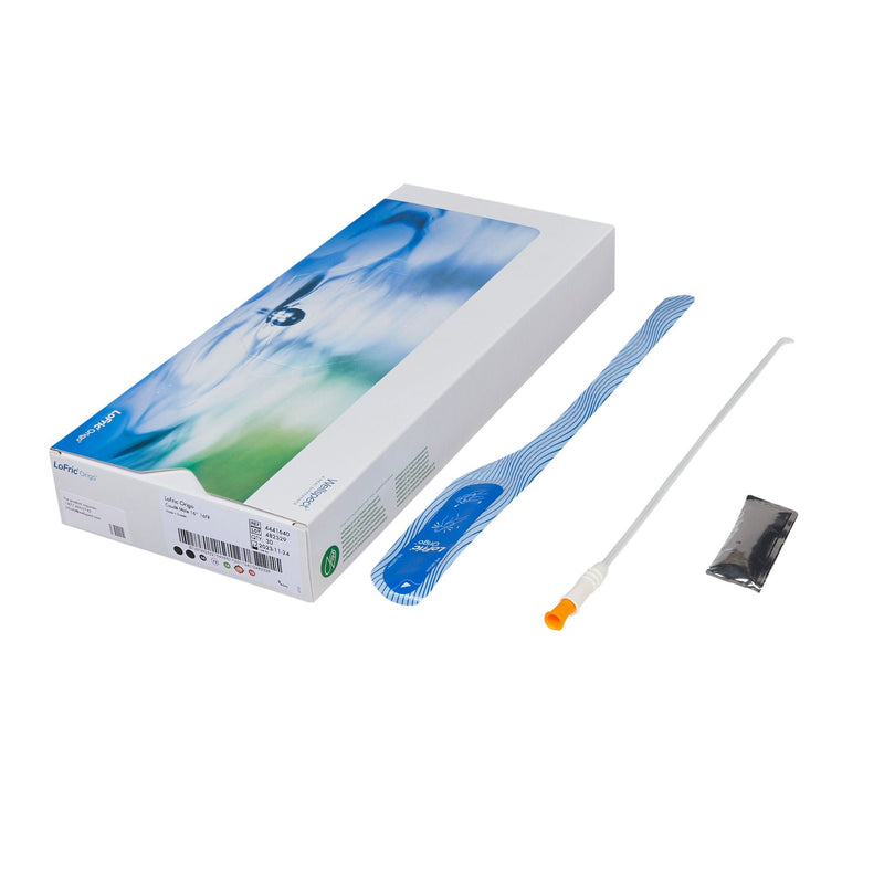 Urethral Catheter LoFric Origo Coude Tip Hydrophilic Coated Polyolefin-based Elastomer (POBE) 16 Fr. 16 Inch Length (Case of 120)