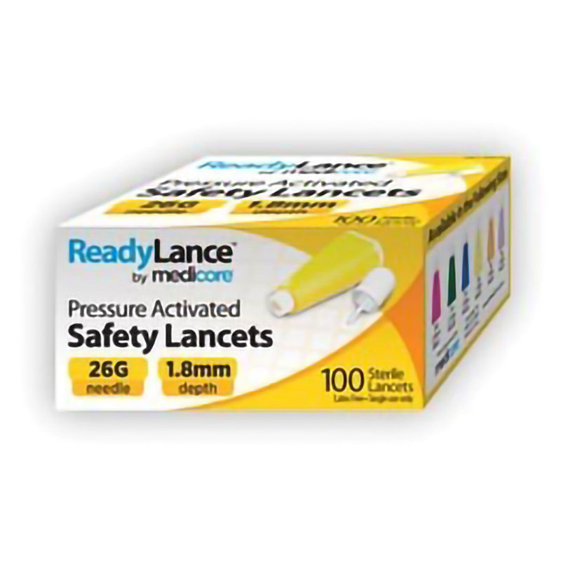 Safety Lancet ReadyLance 26 Gauge Retractable Pressure Activated Finger (Case of 1000)