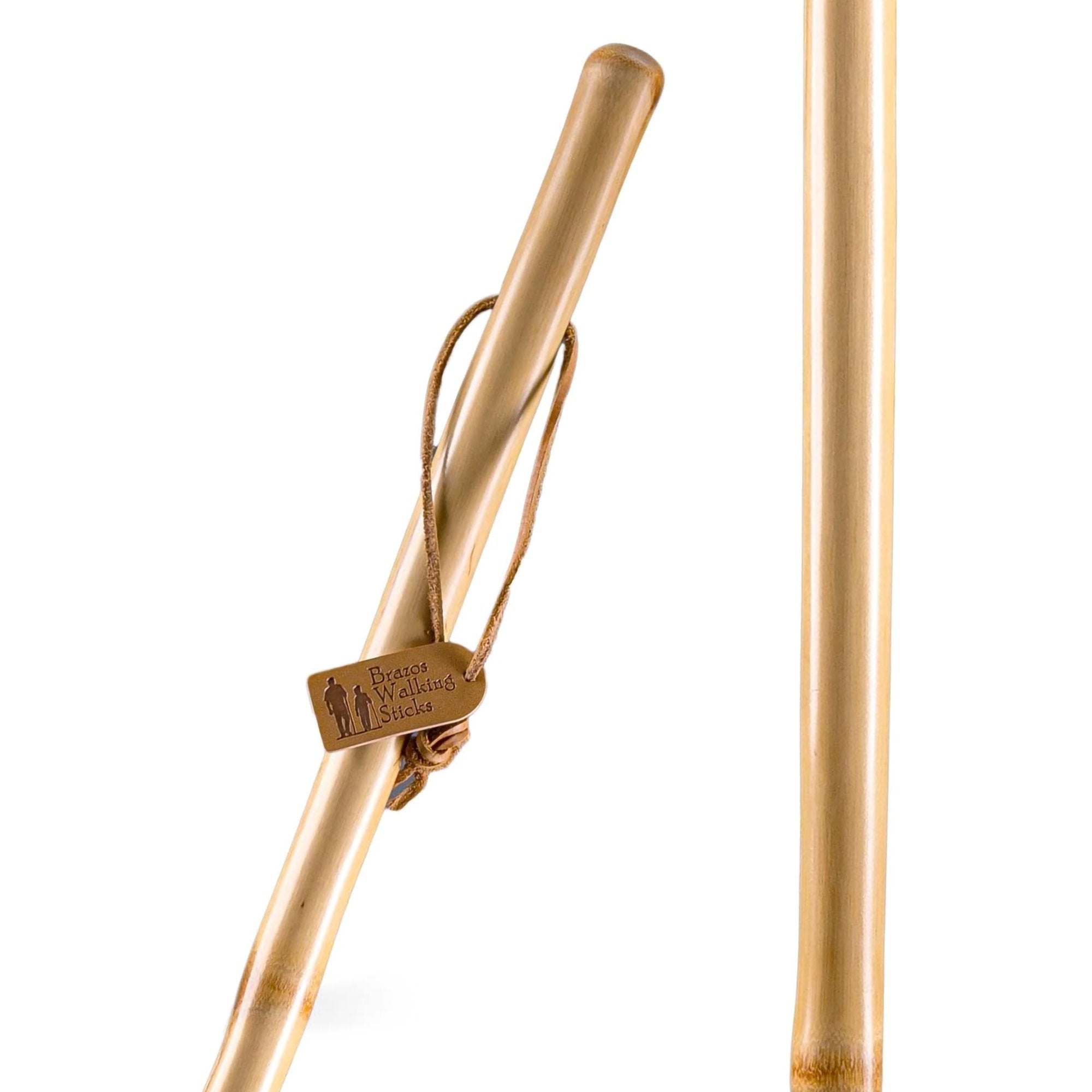 Mabis Healthcare Brazos Iron Bamboo Rustic Walking Stick, 55 Inch Height 