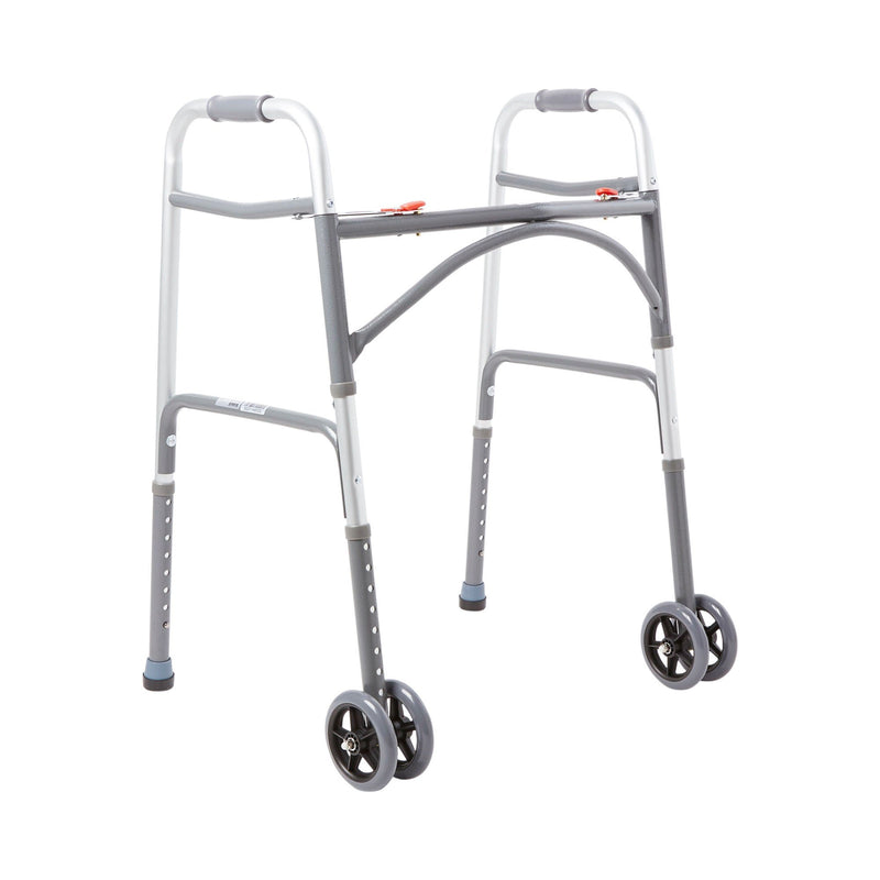 McKesson Steel Bariatric Folding Walker, 32 – 39 Inch Height (Case of 2)