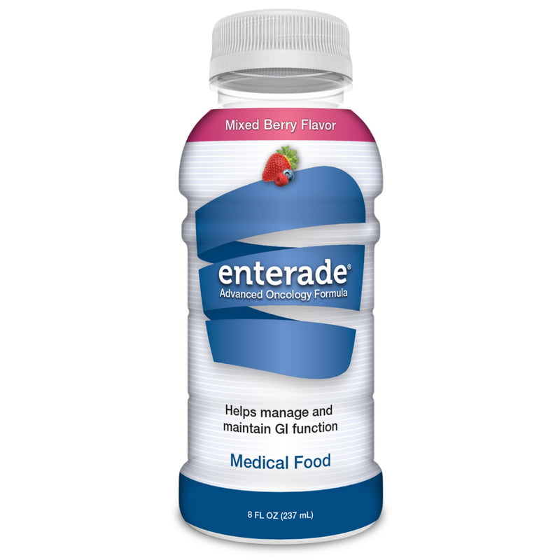 enterade Advanced Oncology Formula Medical Food, Mixed Berry, 8-ounce bottle (Case of 12)