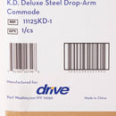 drive Deluxe Steel Drop-Arm Commode Chair