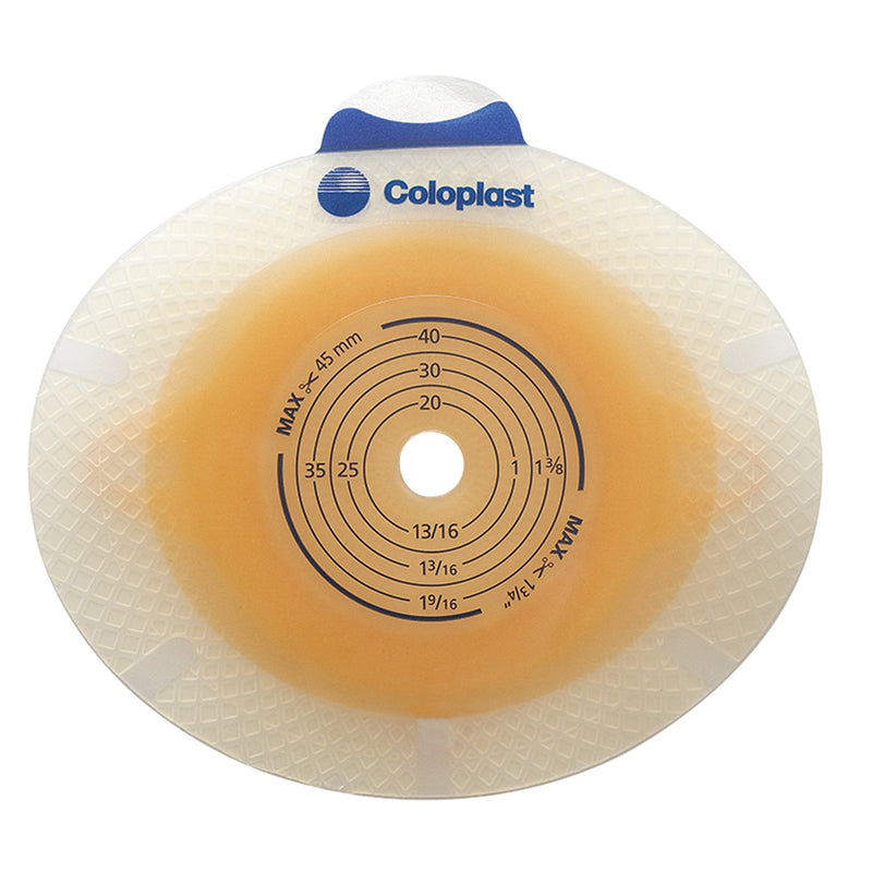 Coloplast SenSura Click Flat Ostomy Barrier, Trim to fit 10 – 45 mm Stoma Opening, Red (5/BX) 