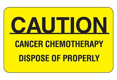 Health Care Logistics Indeed "Caution Cancer Chemotherapy Dispose of Properly" Warning Label (1000/BX) 