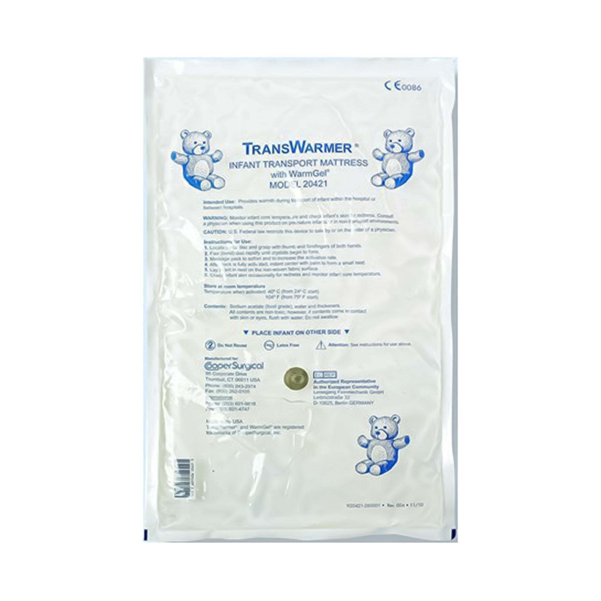 Cooper Surgical TransWarmer Infant Transport Mattress with WarmGel, 10 x 16 Inch (6/CS) 