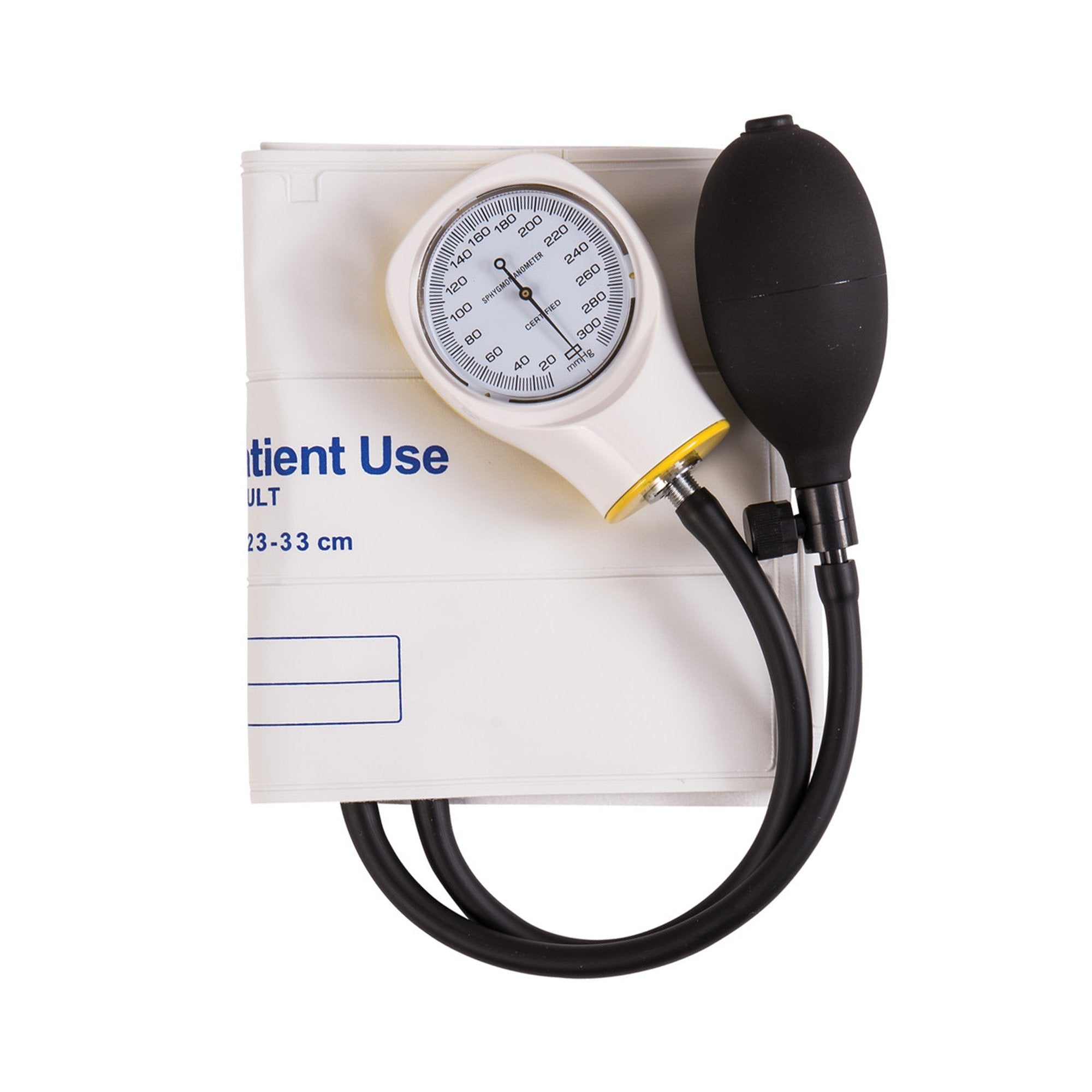 Mabis Healthcare Mabis Aneroid Sphygmomanometer, Large, White (5/BX) 