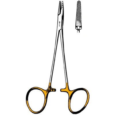 Sklar TC Neivert / Masing Needle Holder - 5", Smooth, Offset Finger Ring - 21-8086