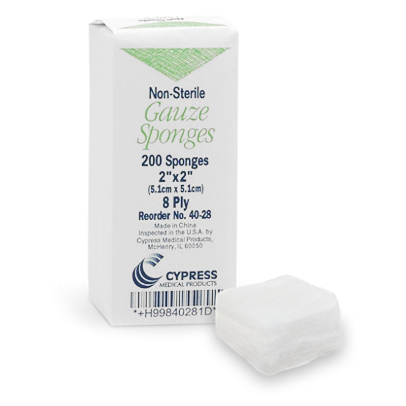 McKesson Brand Cypress Gauze Sponge, 2 x 2 Inch, Eight Ply (5000/CS)